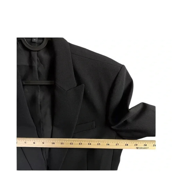 Theory Women’s Black One Button Blazer 10 - Picture 8 of 9